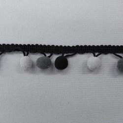 PON PON multi grey black